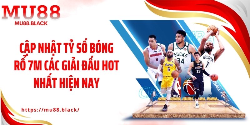 Cập nhật tỷ số bóng rổ 7M các giải đấu hot nhất hiện nay